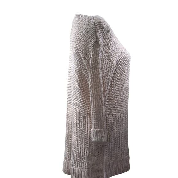 Chico's blush sparkle sweater, textured, sparkly, quiet luxury, neutral, relaxed - Picture 2 of 6